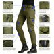 thumbnail image 4 of Pantalones VNFOX de moto verde militar con armadura CE nivel 2, 4 of 6