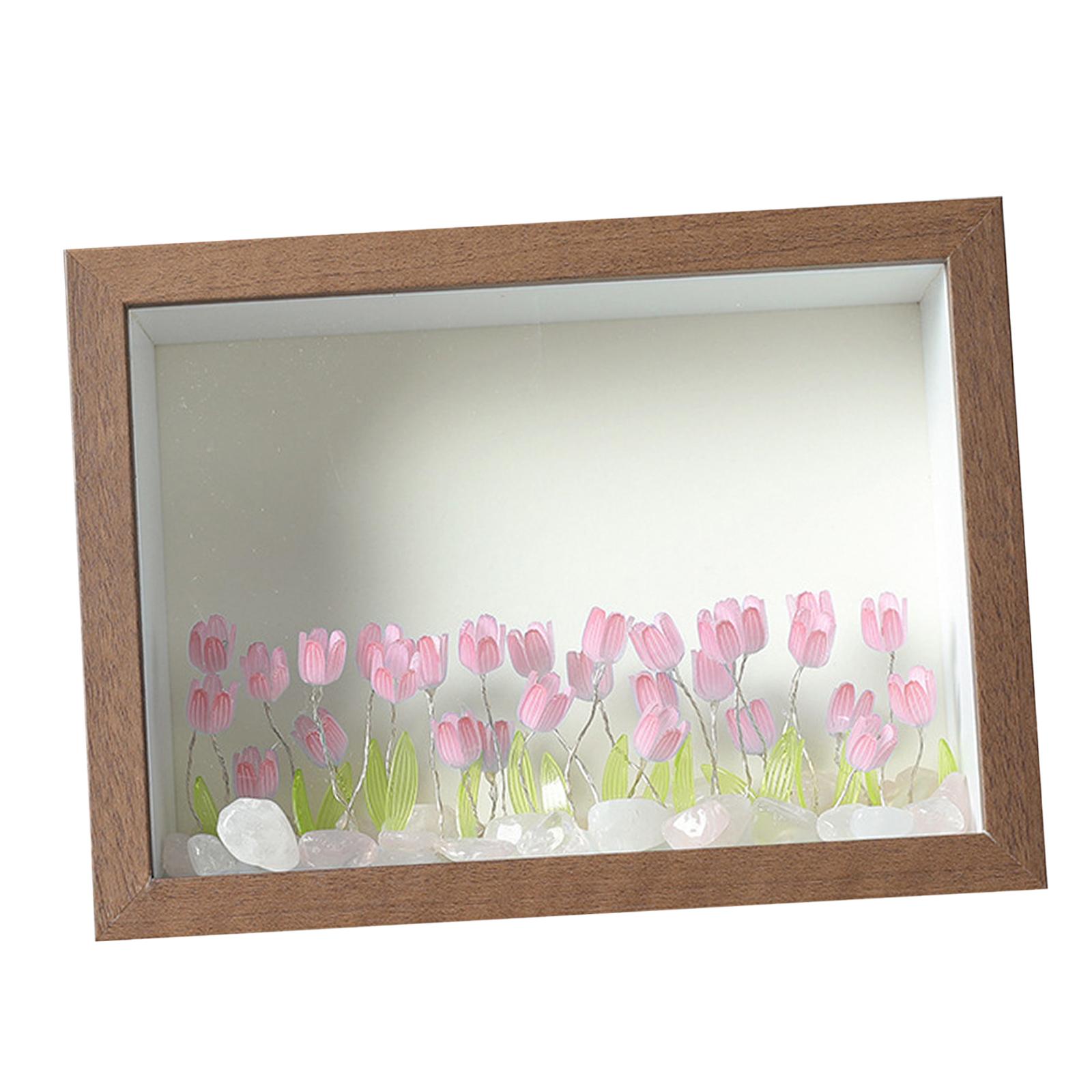 Bothyi - Marco De Fotos De Bricolaje Luz De Noche Marcos De Madera Decorativos De Regalo De Inauguración De La Casa