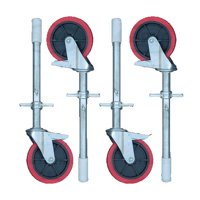 Bryo - Kit (4) Ruedas De Andamio Freno Y Base Husillo 8""