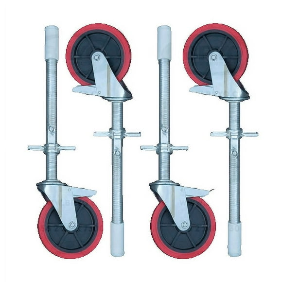 Ruedas 8 Kit de Andamio Freno y Base Husillo Bryo