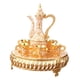 thumbnail image 4 of Juego De Té De Lujo, 6 Tazas, Juego De Servicio De Té Para Mesa De Comedor, Decoración Navide?a, Blanco Y Dorado, 4 of 5