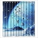 thumbnail image 1 of Cortina de ducha con diseño de planeta helado y espacio, juego de cortinas de baño con ganchos, tamaño 66 x 72 pulgadas, 1 of 3