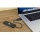 thumbnail image 2 of USB Hub con adpatador USB-C y USB-A con 4 puertos USB negro Talla única, 2 of 6