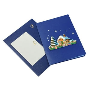 Genérico - Tarjeta De Felicitación Emergente Tarjeta De Bendición Tarjeta De Navidad De Dibujos Animados Decoración De Fiesta