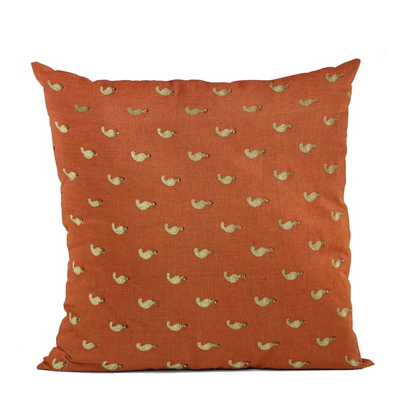 Cojín Plutus Brands con motivos de cuentas de Plutus Brands, color rojo, 45 x 45 cm