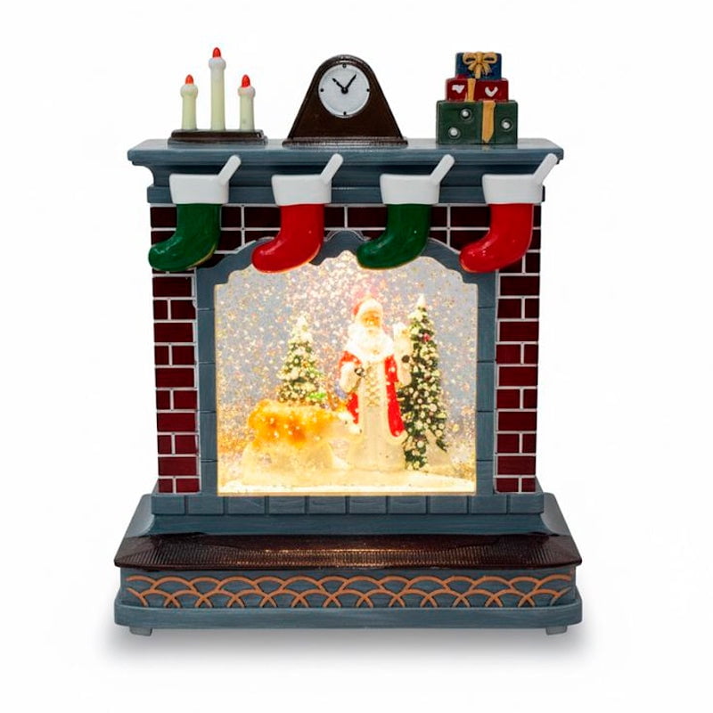 Wakeshome - Chimenea Con Luces Y Musica Adorno Navideño De Pascua