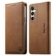 thumbnail image 1 of Funda Billetera de Cuero para [Samsung Galaxy S24 FE], Bloqueo RFID, Tarjetas y Soporte Marrón, 1 of 5