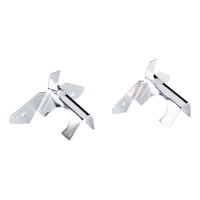 Metalhsa - Pack 2 Unidades De Soporte Cromado Simple A Techo 12 Mm