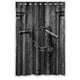 thumbnail image 1 of Cortina de ducha de baño con diseño de puerta de madera divertida y aspecto limpio, con ganchos, tamaño 48 x 72 pulgadas, 1 of 3
