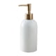 thumbnail image 4 of Botella de bomba de líquido manual portátil, 420 ml Recargable Dormitorio Baño Fregadero de cocina Dispensador de jabón vacío de cerámica para loción, , Blanco, 4 of 5