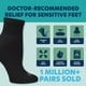 thumbnail image 3 of Calcetines para diabéticos Doctor's Choice para hombre, color negro, 10-13, 3 of 6