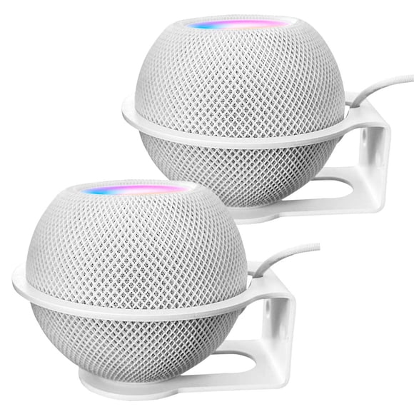 Soporte de pared para Homepod Mini BELIEFLUO, metal, paquete de 2 unidades, blanco