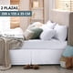 thumbnail image 2 of Faldón Cama 2 Plazas Blanco Liso Elasticados Premium Casa Nerola, 2 of 9