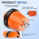 thumbnail image 3 of Adaptador de corriente Nilight 15A macho a 30A hembra 110V RV, 3 of 9