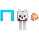 thumbnail image 2 of Figura de acción Mattel Minecraft Build Wolf con accesorio de 3,25 pulgadas, 2 of 9