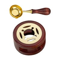 Magideal - Calentador De Sellos Y Cuchara, Herramienta De Horno De Fusión, Calentador De Sellos, Calentador De Sellos, Para Sellos De Fusión, Sello Artesanal De Marrón