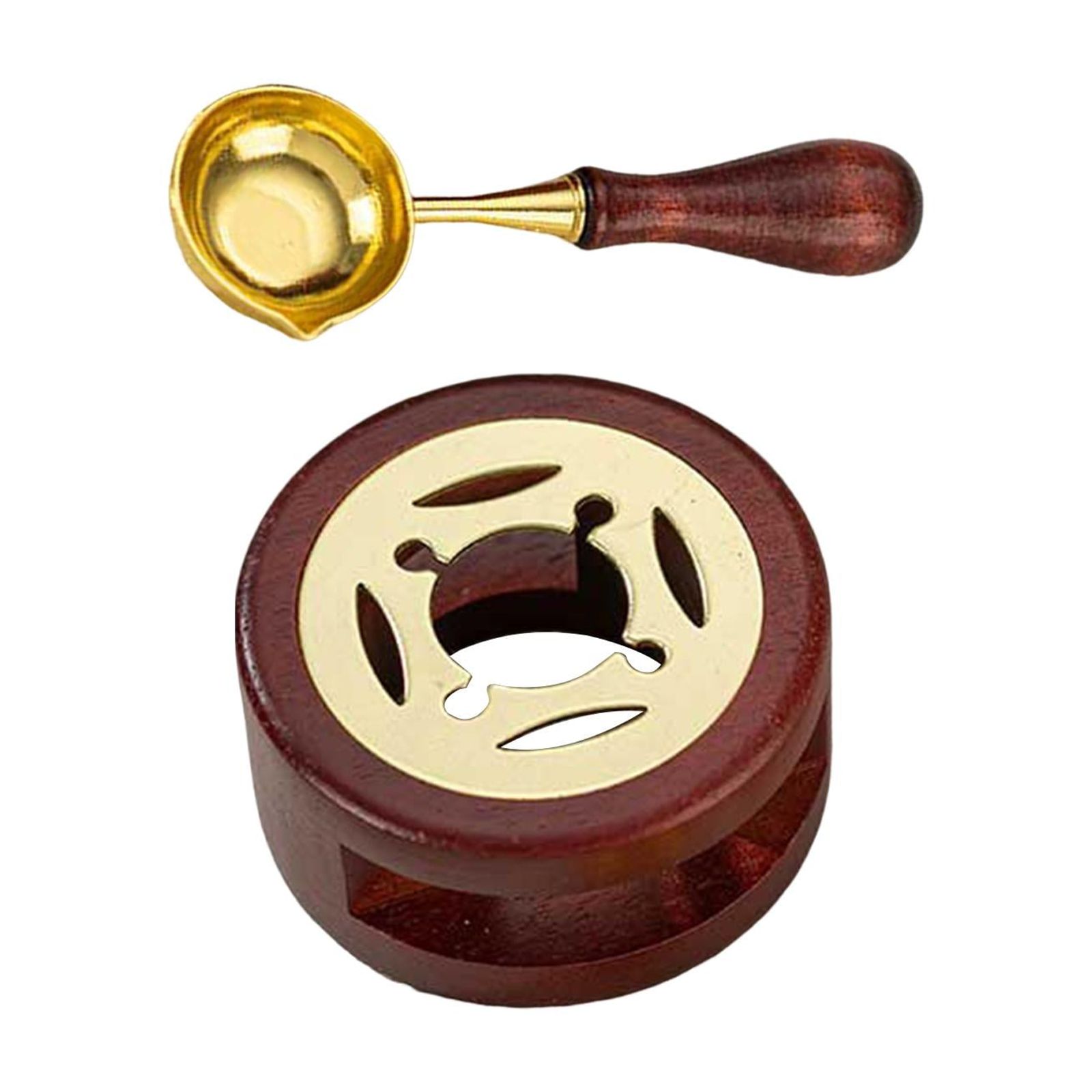 Magideal - Calentador De Sellos Y Cuchara, Herramienta De Horno De Fusión, Calentador De Sellos, Calentador De Sellos, Para Sellos De Fusión, Sello Artesanal De Marrón