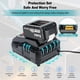 thumbnail image 5 of Batería Li-ion DC18RC Cargador 3A + Juego de 2 Pzas de Batería 6.0ah para Ma*kita 18V BL1860B,BL1850B,BL1840,BL1830,BL1820, 5 of 9