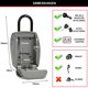 thumbnail image 3 of Caja de seguridad Master Lock 5414EC con capacidad para 5 llaves para exteriores, 3 of 9