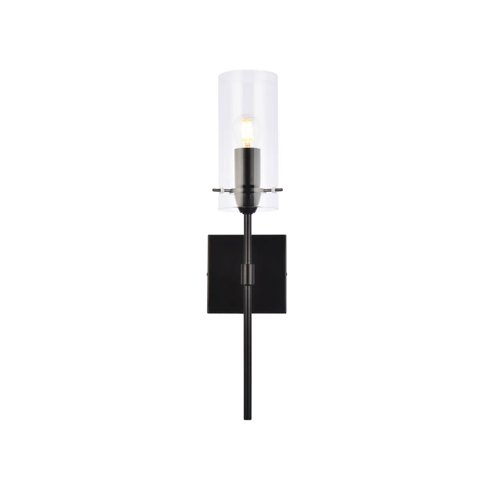 Aplique De Pared Living District Elsreth Negro Regulable 110V