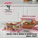 thumbnail image 5 of Set de recipientes Pyrex Freshlock para almacenamiento de alimentos, 4 tazas (paquete de 5), 5 of 5
