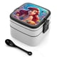 thumbnail image 1 of La Sirenita Ariel Fiambrera de Doble Capa, Contenedor de Almuerzo Portátil Apilable, Almacenamiento de Alimentos Hermético a Prueba de Fugas, 1000ml, 1 of 6
