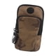 thumbnail image 2 of Bolsa para el brazo al aire libre Soporte para teléfono, bolsa Durable Unisex Banda para el brazo Bolsillos dobles Estuche liviano Brazalete deportivo Marrón, 2 of 5