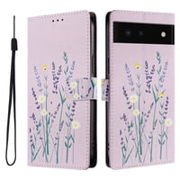 Foxdock Funda Tipo Cartera Para Google Pixel 6 Con Soporte Y Correa – Diseño De Patrones Lindos