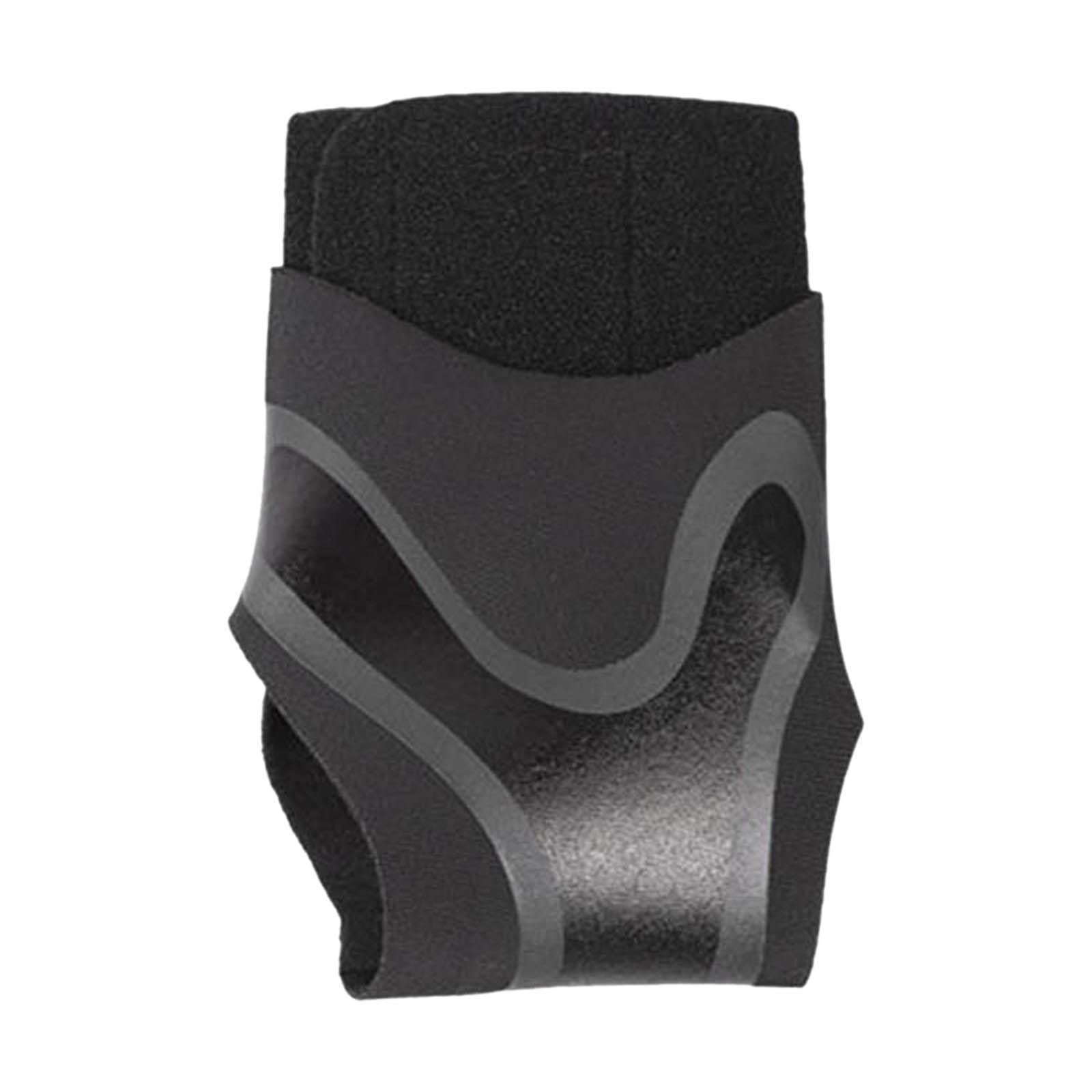 Magideal - Compresión Tobillo Soporte Brace Manga Pie Envoltura Vendaje Estabilizar Ligamentos Para Entrenamiento De Béisbol Ejercicio De Levantami , Negro
