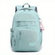 thumbnail image 1 of Large Capacity Waterproof Backpack, Solid Color Fashion Casual Nylon Laptop Bag With Adjustable Strap, Trendy Versatile Cute School Bag For Girls & Women, 1 of 5