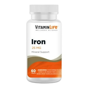 Vitamin Life - Soporte De Minerales - Iron - Hierro - 25Mg