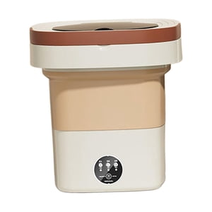Magideal - Lavadora Plegable Lavadora De Cubo Pequeña 8L 3 Modelos Alta Potencia Durable Fácil De Transportar Lavadora Pequeña Compacta Para Rv Lavandería Aparta Beige