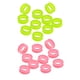 thumbnail image 4 of 20x peluquero tijeras de peluquería tijeras empu?aduras de anillo de dedo inserciones verde / rosa, 4 of 6