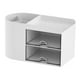 thumbnail image 2 of Organización De Lápices De Escritorio Con 2 Cajones Caja De Almacenamiento De Cosméticos Para Baño Blanco, 2 of 3