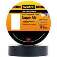 Cinta Aislante 3M Scotch Vinyl Super 88 De 1,5 Cm X 13,4 M, Color Negro