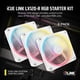 thumbnail image 2 of Ventilador Corsair iCue Link LX120-R RGB 120 mm PWM Triple Blanco, 2 of 9