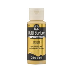 Pintura Folkart Multisurface Metallic Black Gold 60 Ml