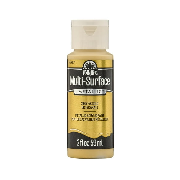 Pintura FolkArt Multisurface Metallic Black Gold 60 ml