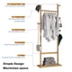 thumbnail image 1 of Coat Racks solid wood hanger 23.6* 11*71 in Solid environmental protection easy to assemble beautiful can be placed in the bedroom/entrance/living room (Burly wood), 1 of 3