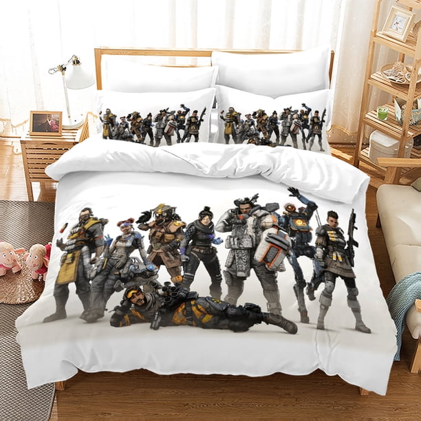 APEX Legends Bedding Set Twin Full Size shooting game Bed Set Aldult Kid Bedroom Duvetcover Sets 011 Bed Sheets