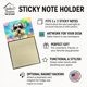 thumbnail image 3 of Dispensador Recargable Con Soporte Para Notas Adhesivas Schnauzer Hippie Dawg, 3 of 7