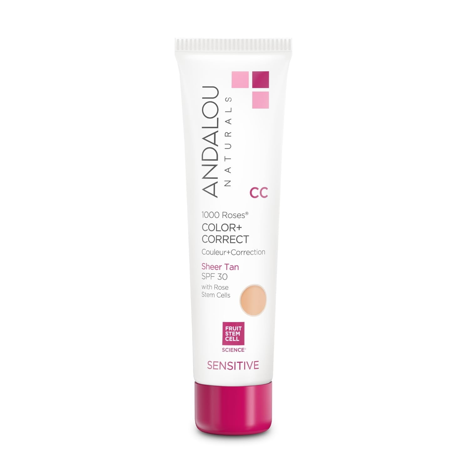 Protector Solar Andalou Naturals 1000 Roses Cc Color + Correct