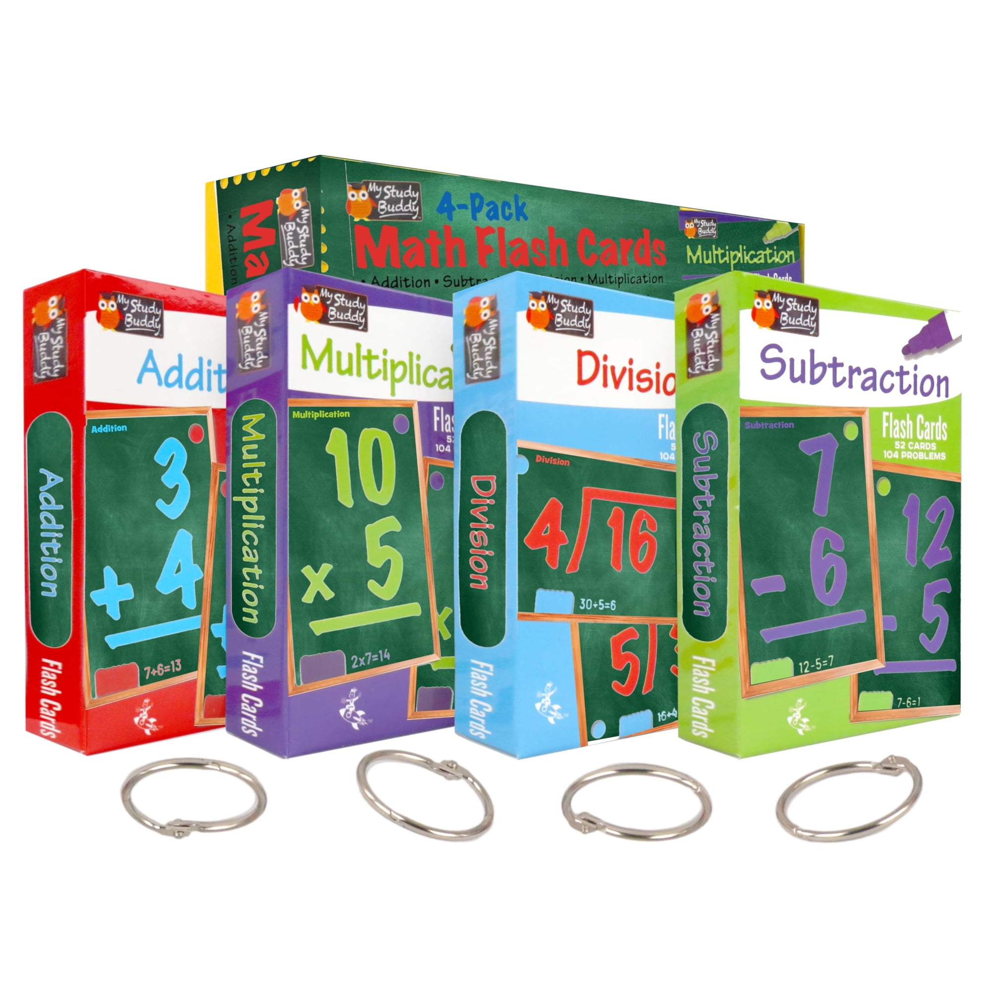 Tarjetas Didácticas Matemáticas Regal Games Multiplication Division Kids