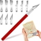thumbnail image 1 of 1pc Craft Knife With 9PCS Exacto Knife Blades Refills (#11, 16, 17), Exacto Knife And Extra Blades For Beginners, Precision Hobby Knife For Carving Fondant, Scrapbooking, Stencils, 1 of 5