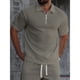 thumbnail image 2 of Polera Hombre Manga Corta Textura Suave Cierre Tendencia 0273, 2 of 3