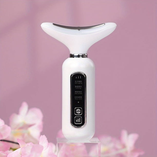 Triple Action LED, Heat & Vibration Skin Rejuvenation Device - Lift, Firm & Relax with EMS Massage!