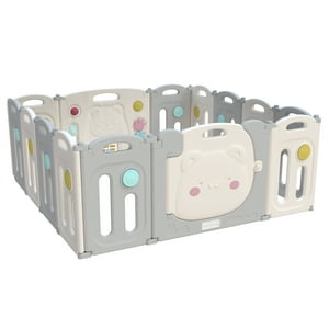 Bbqool - Corral Didáctico De Juegos Plegable Kiddy Grey