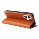 thumbnail image 5 of Funda Billetera de Cuero para iPhone 17 con Tarjetero y Soporte - Tapa Magnética Marrón, 5 of 5
