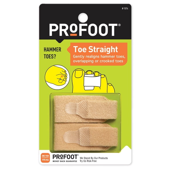 PROFOOT Corrector de dedos en martillo, envoltura para enderezar el dedo del pie, talla única