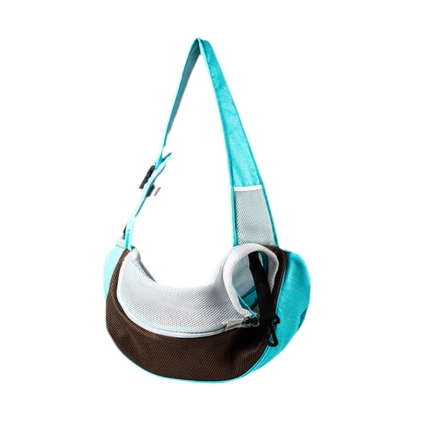 Portieras de hondas de perros, mochila de mascota pequeña, malla transpirable, hondas de gato livianas, portador de perros de gato ajustable portátil, verde l